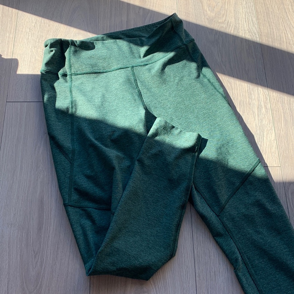 Outdoor Voices Leggings (7/8 Warmup Leggings in Hunter)